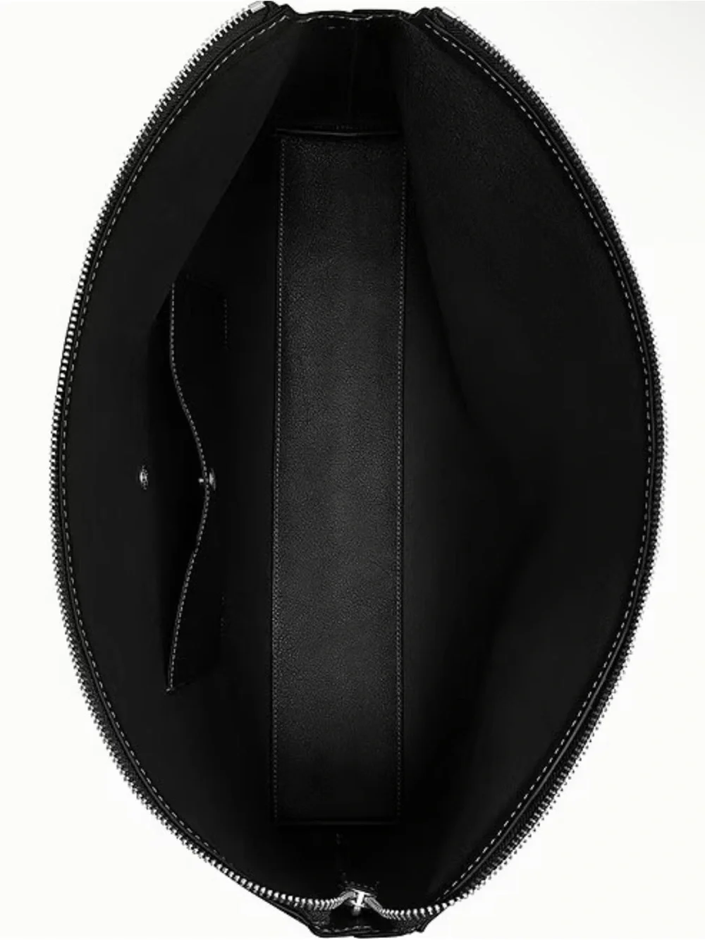Coach Black Leather Mott Shoulder Bag with Silver Hardware